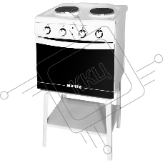 Плита электрическая Мечта 221Ч белый, конфорок 2 шт, духовка 25 л, 50 см x 85 см x 43 см