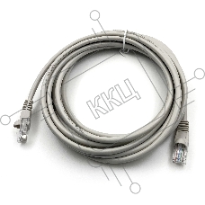 Патч-корд Buro UTP cat5E 5м серый RJ-45 (m)-RJ-45 (m)