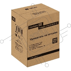 Удлинитель на катушке ExeGate industrial ECS-10-3-25 (4 евророзетки с заземлением, IP20, 25м, защита от детей, защита от перегрузки, 3х1,0мм2, 10А/2.3кВт)