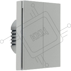 Умный выключатель Aqara H1 EU 2-хкл. без нейтрали серый (WS-EUK02GR)