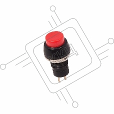 Выключатель-кнопка  250V 1А (2с) ON-OFF  красная  Micro  REXANT