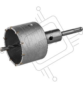  Коронка ЗУБР буровая, коническая посадка центрирующего сверла, SDS-Plus хвостовик, в сборе, 80мм [2918-80_z01]