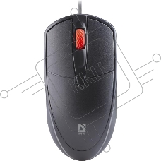 Мышь проводная Defender Icon MB-057 черный, 1000 dpi, USB, кнопки - 3