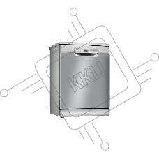 Посудомоечная машина Bosch SMS2HVI02E, нержавеющая сталь, 60 см, 14 компл., 46 дБ, класс D
