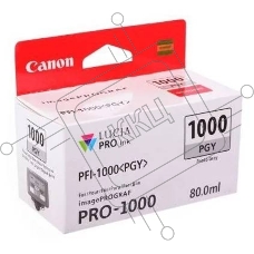 Картридж струйный Canon PFI-1000 PGY для IJ SFP PRO-1000 WFG. Фото серый. 80 мл.
