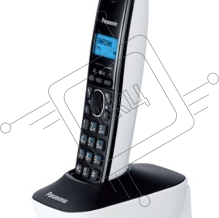 Телефон Panasonic KX-TG1611RUW (белый) {АОН, Caller ID,12 мелодий звонка,подсветка дисплея,поиск трубки}