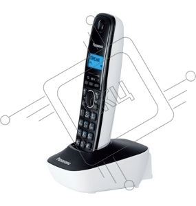 Телефон Panasonic KX-TG1611RUW (белый) {АОН, Caller ID,12 мелодий звонка,подсветка дисплея,поиск трубки}