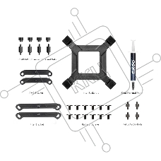 Система охлаждения PCCooler DA360 Pro ARGB Digital BK (300W, 360мм, LED temp., Black, ARGB/ Fans: 3x120мм, 75.8CFM, 33.7dBA, 2200RPM/ Pump height 57мм, 28dBA, 3000RPM, Rad thickness 27мм/ S: 1851, 1700, 1200, 20XX, 115X, AM5, AM4)