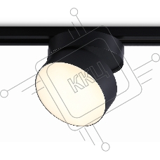 Трековый однофазный светодиодный светильник Ambrella light GL6877 BK черный LED 16W 3000K D115*90