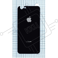 Защитное заднее стекло для iPhone 6/6S черное
