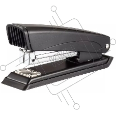 Степлер Kw-Trio 055C4BLACK 24/6 26/6 (20 листов) встроенный антистеплер черный 100 скоб металл/пластик закрытый/открытый/прямой коробка