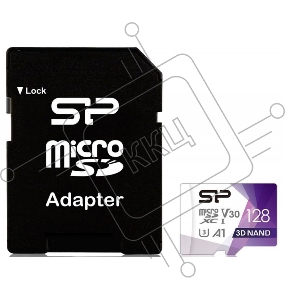 Флеш карта microSDHC Silicon Power Superior Pro A1 Micro Secure Digital XC Class 10 UHS-1 U3 SP128GBSTXDU3V20AB 128Gb