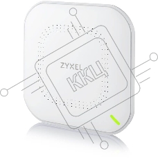 Гибридная точка доступа Zyxel NebulaFlex NWA90AX, WiFi 6, 802.11a/b/g/n/ac/ax (2,4 и 5 ГГц), MU-MIMO, антенны 2x2, до 575+1200 Мбит/с, 1xLAN GE, PoE, защита от 4G/5G, БП в комплекте