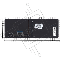 Клавиатура для ноутбука HP EliteBook Folio 1000 1040 G3 черная с сереристой рамкой и подсветкой