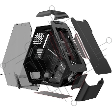 Компьютерный корпус JONSBO TR03-G Black без БП, боковая панель из закаленного стекла, mini-ITX, micro-ATX, ATX, черный