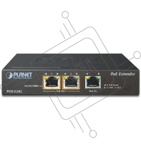 POE-E202 PoE расширитель 1-Port 802.3at PoE+ to 2-Port 802.3af/at Gigabit PoE Extender