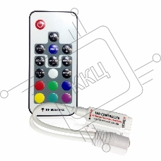 LED мини контроллер радио (RF) 72 W/144 W, 17 кнопок, 12 V/24 V