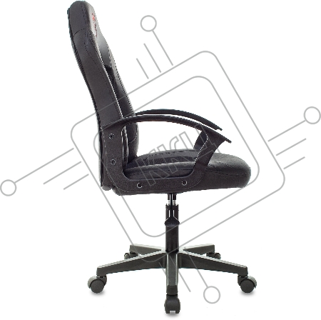 Кресло игровое Zombie 11LT черный текстиль/эко.кожа крестовина пластик