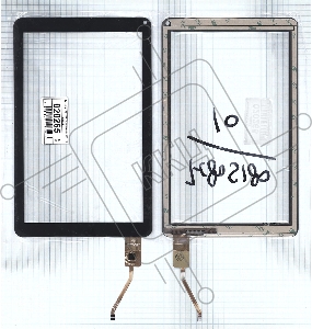 Сенсорное стекло (тачскрин) FPC-FC80S120-01, черное