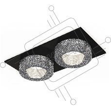 Комплект встраиваемого светильника Ambrella light XC7636020 SBK/CL черный песок/прозрачный MR16 GU5.3 (C7636, N7191)