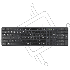 Клавиатура Genius SlimStar 126 проводная, USB, черный