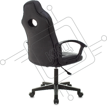 Кресло игровое Zombie 11LT черный текстиль/эко.кожа крестовина пластик