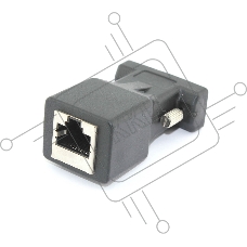 Переходник RJ45  на DB9 9 pin папа