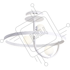 Потолочный светодиодный светильник Ambrella light FL66261/1+3 WH белый 56W 3000K-6400K+G9/3 D500*358 (ПДУ ИК)