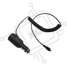 Автозарядка с индикатором microUSB (АЗУ) (5 V, 2000 mA) шнур спираль до 2 м Rexant