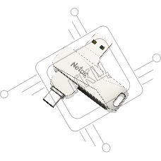 Флеш диск Netac U782C, 256ГБ, USB3.0, серебристый