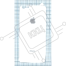Защитное заднее стекло для iPhone 6/6S Plus белый