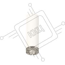 Светильник Ambrella Light XP7455001 SWH/CL белый песок/прозрачный MR16 GU5.3 (A2310, C7455, N7191)