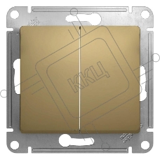 Механизм выключателя 2-кл. СП GLOSSA 10А IP20 10AX титан SchE GSL000451