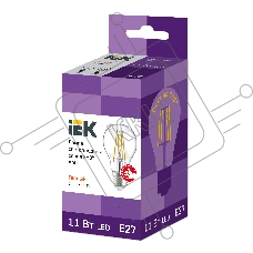 Лампа LED A60 Iek LLF-A60-11-230-30-E27-CL шар прозр. 11Вт 230В 3000К E27 серия 360°
