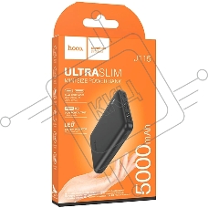 Мобильный аккумулятор Hoco J115 5000mAh 18.5W 2A 2xUSB-A черный