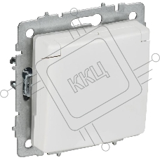 Розетка с з/к/ш с кр. 16А IP44 РСбш10-3-44-БрАБ а/б IEK. BRITE