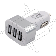 Адаптер питания Cablexpert MP3A-UC-CAR17, 12V->5V 3-USB, 2.1/2/1A