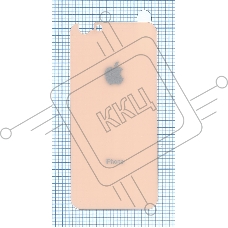 Защитное заднее стекло для iPhone 6/6S Plus золотистый