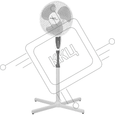 Вентилятор напольный Scarlett SC-SF111B24 45Вт скоростей:3 серый/белый