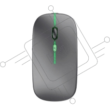 Мышь беспроводная Accesstyle M204-ORBAL темно-серый, 1600 dpi, радиоканал, Bluetooth, USB, кнопки - 4