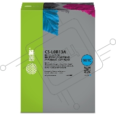 Картридж струйный Cactus CS-L0R13A (981C) голубой (240 мл) для HP PageWide Enterprise Color 556dn/556xh/Flow MFP586z