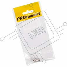 Разъем антенный на кабель, штекер F для кабеля RG-6, (1шт.) (пакет)  PROconnect