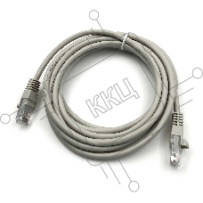 Патч-корд Buro UTP cat5E 3м серый RJ-45 (m)-RJ-45 (m)