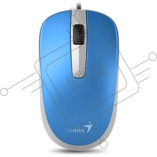 Мышь проводная Genius DX-120 голубой, 1000 dpi, USB, кнопки - 3