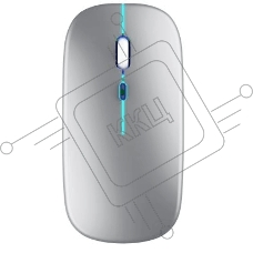 Мышь беспроводная Accesstyle M204-ORBAL серебряный, 1600 dpi, радиоканал, Bluetooth, USB, кнопки - 4