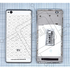 Задняя крышка для Xiaomi Redmi 3  серебристая