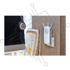 Повторитель беспроводного сигнала TP-Link SOHO RE450 10/100/1000BASE-TX/Wi-Fi белый поставляется без кабеля RJ-45