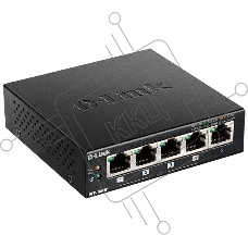 Неуправляемый коммутаторD-LinkDES-1005P/B1A с 5 портами 10/100Base-TX (1 порт с поддержкой PoE)