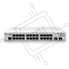 Коммутатор Mikrotik CRS326-24G-2S+IN with 800 MHz CPU, 512MB RAM, 24xGigabit LAN, 2xSFP+ cages, RouterOS L5 or SwitchOS (dual boot), desktop case, PSU