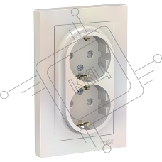 Розетка USB тип-C 65W высокоскор.заряд. QC, PD, мех. SE AtlasDesign Жемчуг